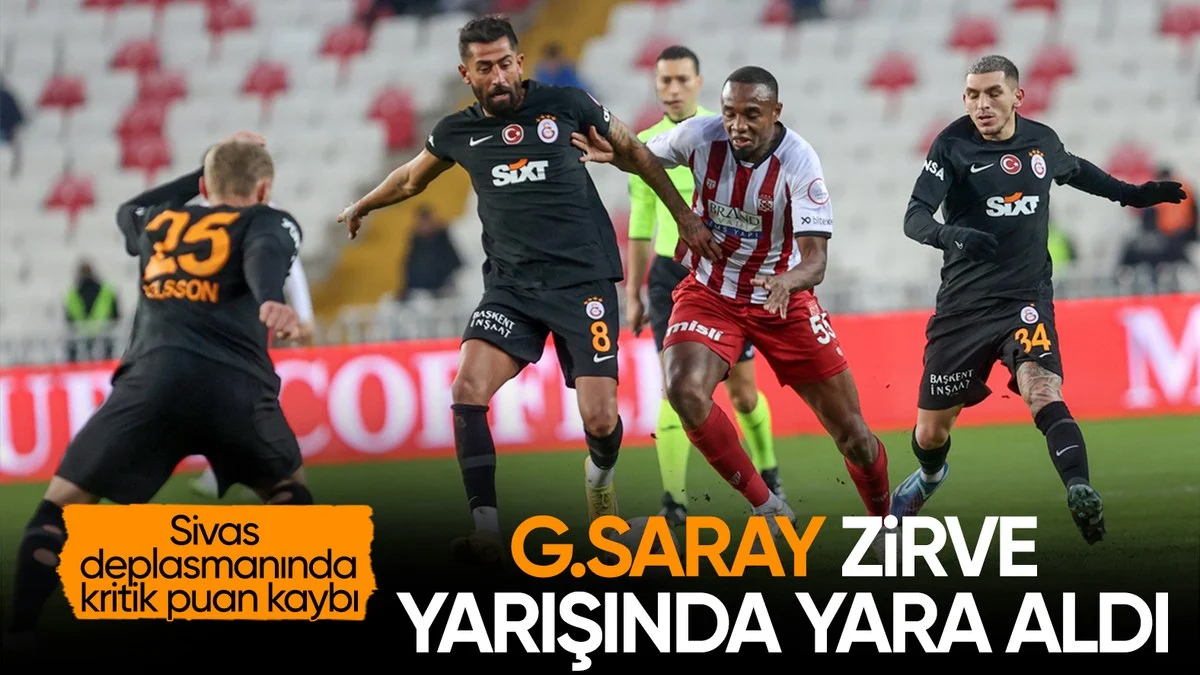 Galatasaray, Sivasspor’la berabere kaldı!