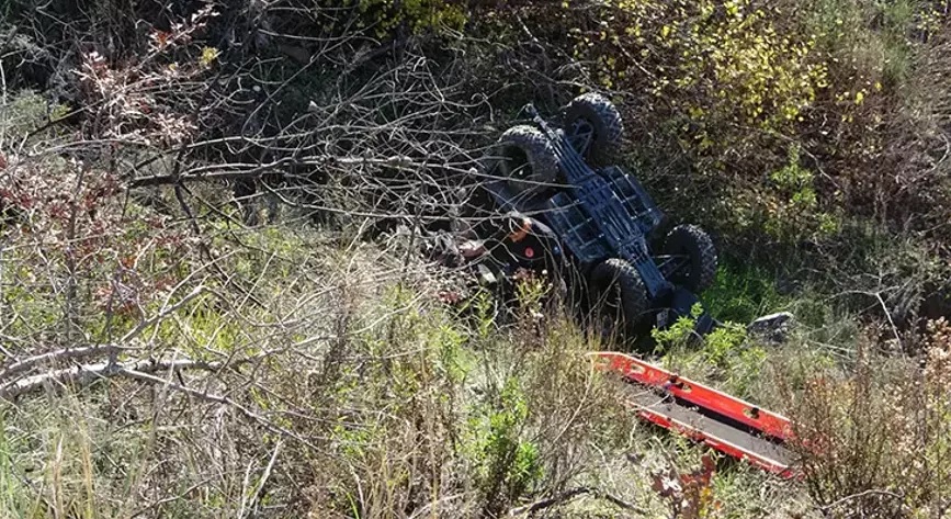 Antalya’da ATV kazası! 15 metreden uçtu, 1 kişi öldü