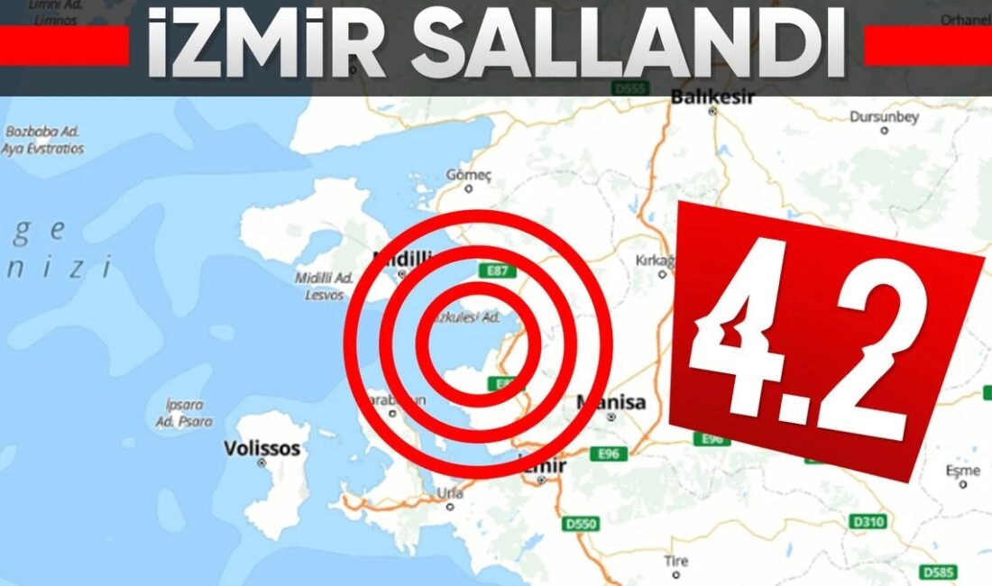 İzmir'de saat 14.53'te 4.2