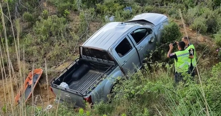 Alanya’da uçuruma yuvarlanan kamyonette 1 kişi öldü, 3 kişi yaralandı!