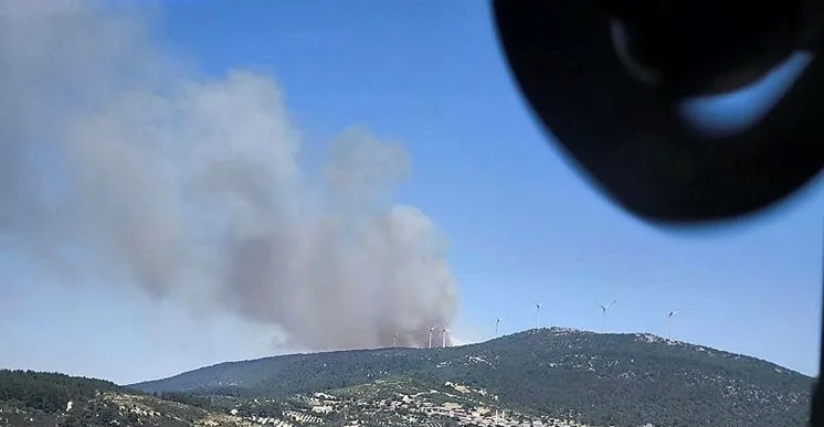 Soma’da orman yangını çıktı!