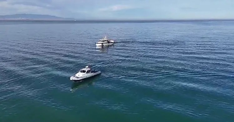 Samsun'da açıldıkları denizde tekneleri