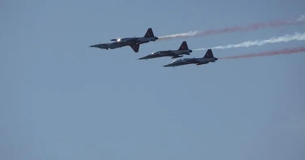 Türk Hava Kuvvetleri'nin 110. yılı kutlamaları kapsamında, akrobasi timi Türk