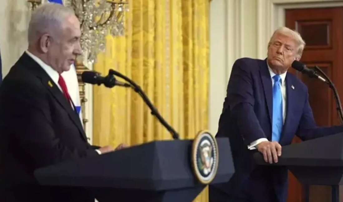 ABD Başkanı Donald Trump ve İsrail Başbakanı Binyamin Netanyahu, Oval