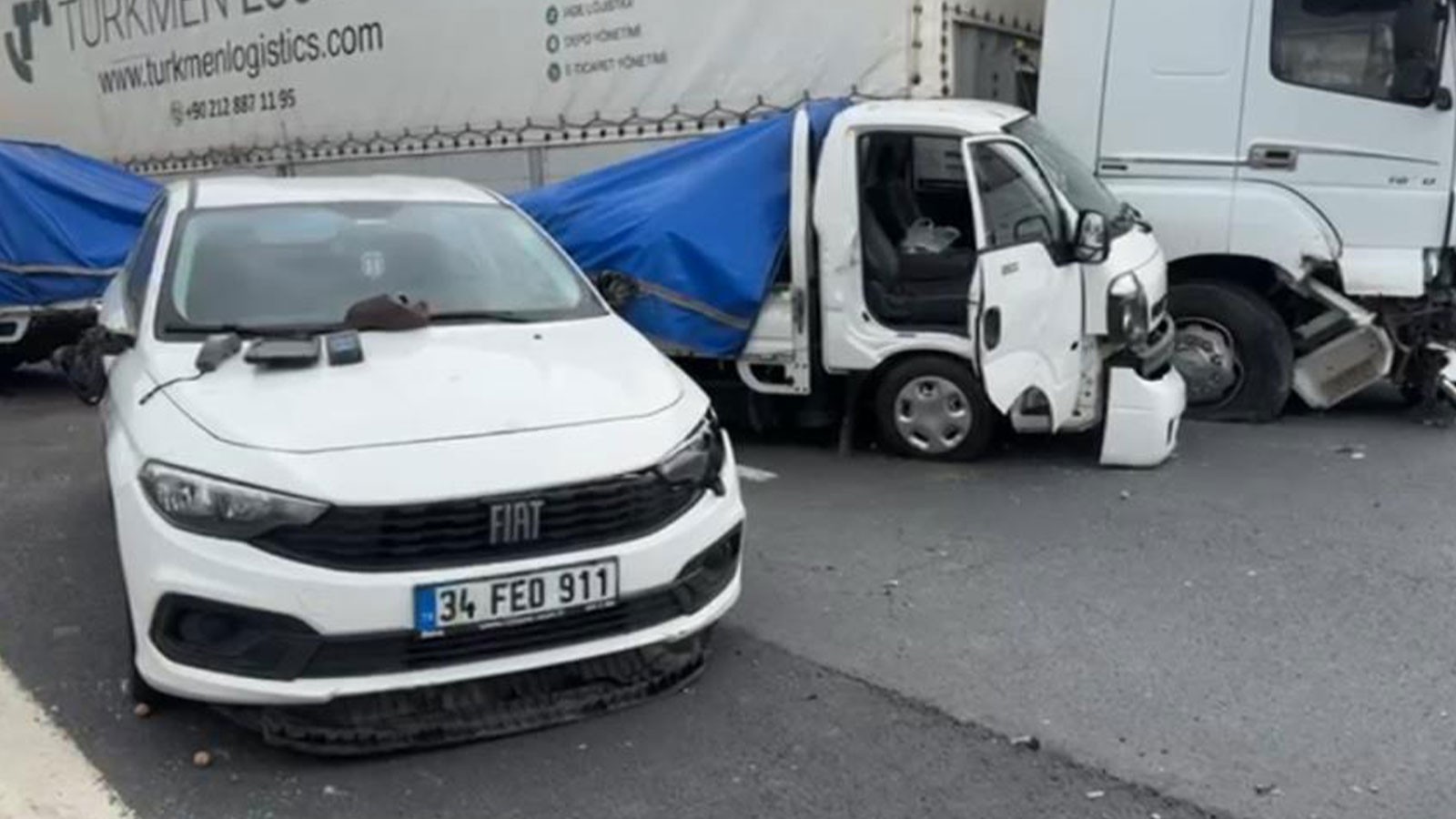 Kocaeli’nin Gebze ilçesi Muallimköy mevkisinde, TEM Otoyolu’nun Ankara istikametinde meydana